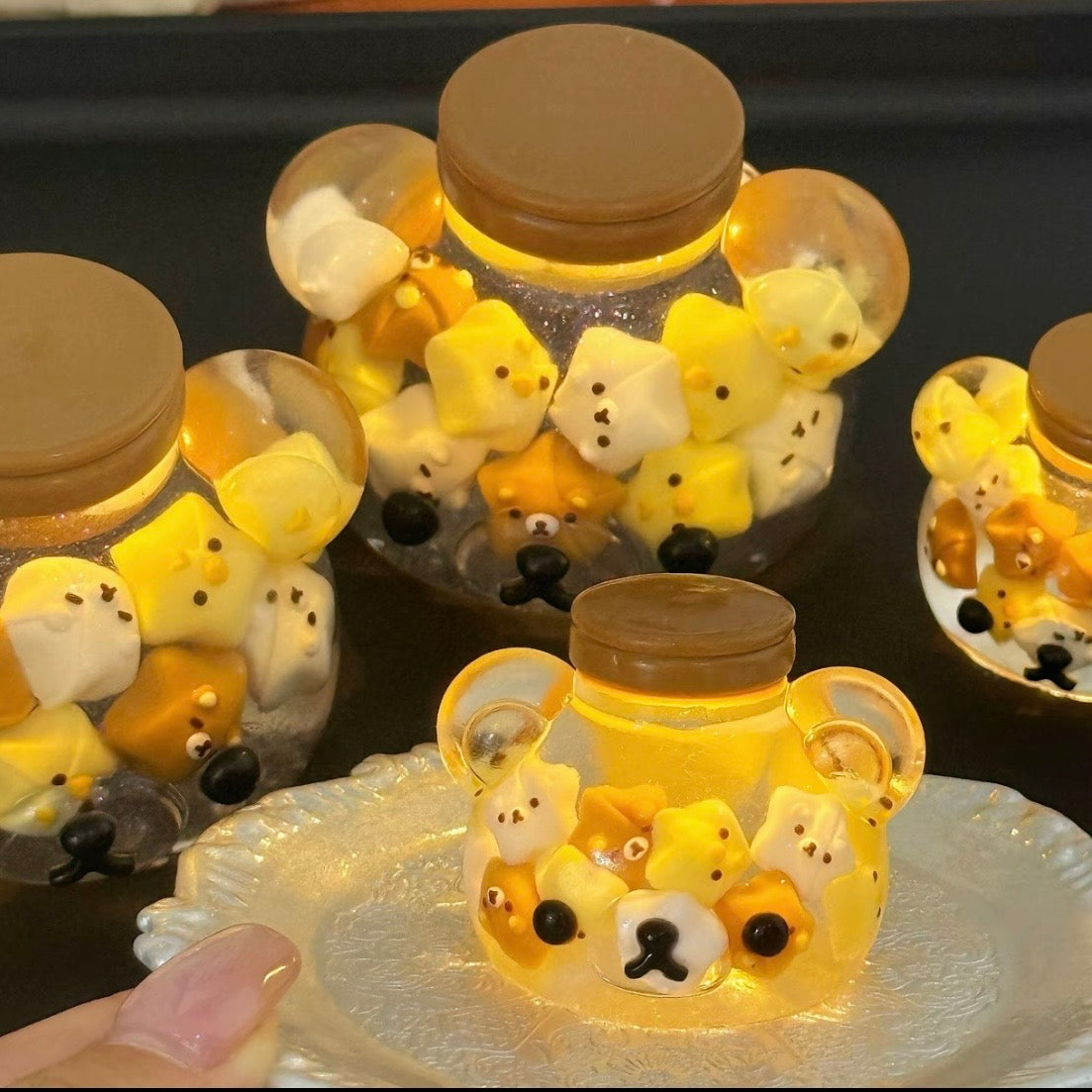 Glow Bear Jar Squishy✨🧸
